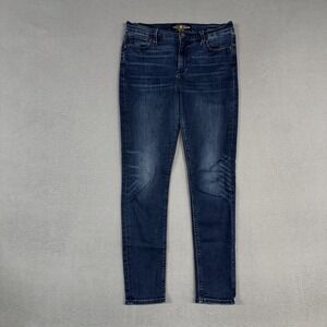 Lucky Brand Jeans Womens 10 Blue Brooke Legging Jean Distressed Stretch Denim